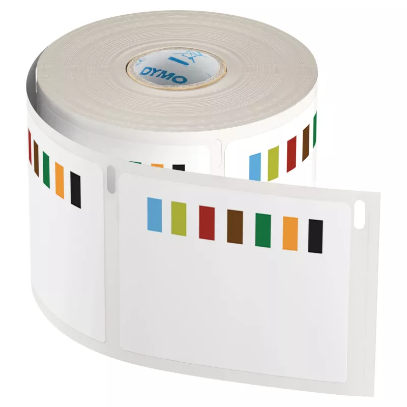 DYMO Originalios etiketės maisto pramonei Stock Rotation | 54mm x 70mm | 400 spalvotų lipnių etikečių | LabelWriter spausdintuvams