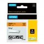 DYMO Rhino Industrial vinilo etiketės | 19 mm x 5,5 m | Juodas spaudinys ant oranžinės | Lipnios | skirta Rhino ir LabelManager etikečių spausdintuvams