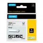 DYMO Rhino pramoninės vinilinės etiketės | 19 mm x 5,5 m | Juodas spaudinys ant balto | Lipnios | Skirtos Rhino ir LabelManager etikečių spausdintuvams