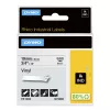 DYMO Rhino pramoninės vinilinės etiketės | 19 mm x 5,5 m | Juodas spaudinys ant balto | Lipnios | Skirtos Rhino ir LabelManager etikečių spausdintuvams