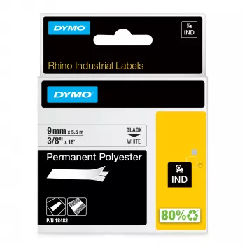 Juosta etiketėms DYMO IND Permanent Polyester 18482