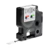 DYMO Rhino Industrial nuolatinės poliesterio etiketės | 12 mm x 5,5 m | Juodas spausdinimas ant balto | Lipnios | skirta Rhino ir LabelManager etikečių spausdintuvams