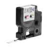 DYMO Rhino Industrial nuolatinės poliesterio etiketės | 12 mm x 5,5 m | Juodas spausdinimas ant balto | Lipnios | skirta Rhino ir LabelManager etikečių spausdintuvams