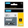 DYMO Rhino pramoninės lanksčios nailoninės etiketės | 19 mm x 3,5 m | juodas spausdinimas ant baltos | lipnios | skirta Rhino ir LabelManager žymekliams