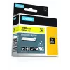 DYMO Rhino pramoninė lanksti nailono juosta | 19 mm x 3,5 m | Juodas spausdinimas ant geltonos | Lipni | skirta Rhino ir LabelManager etikečių spausdintuvams