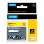 DYMO Rhino lanksti nailoninė juosta pramoniniams žymėjimams | 24 mm x 3,5 m | juodas spaudinys ant geltonos | lipni | skirta Rhino ir LabelManager etikečių spausdintuvams