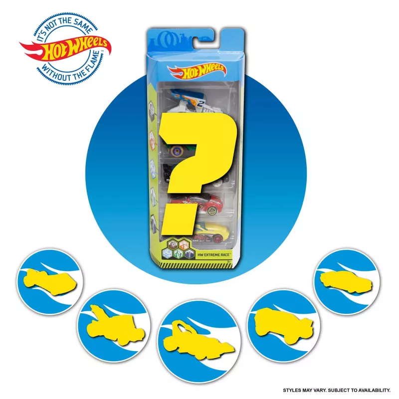 Hot Wheels 5 automobilių rinkinys, žaisliniai automobiliukai, 3 m.+