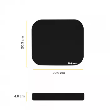Fellowes Premium pelėdų kilimėlis – juodas