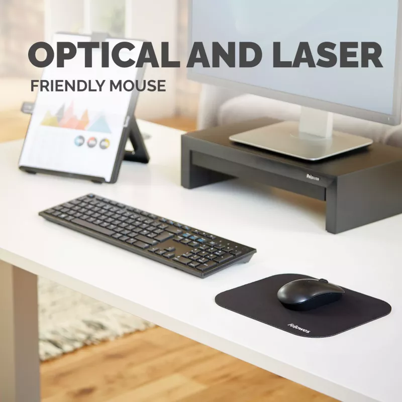 Fellowes Premium pelėdų kilimėlis – juodas