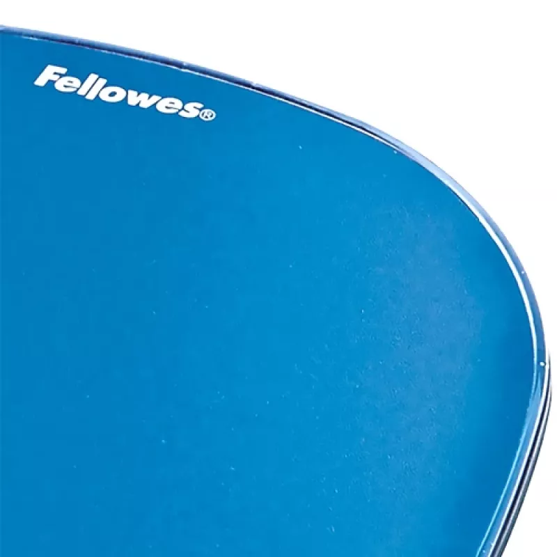Fellowes pelės kilimėlis su riešo atrama - Crystals gelio pelės kilimėlis su neslystančiu guminiu pagrindu - ergonomiškas pelės kilimėlis kompiuteriui, nešiojamam kompiuteriui, namų biurui - suderinamas su lazerinėmis ir optinėmis pelėmis - mėlynas