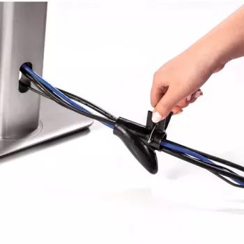 Fellowes CableZip - juodas, kabelių mova, stalas, juoda
