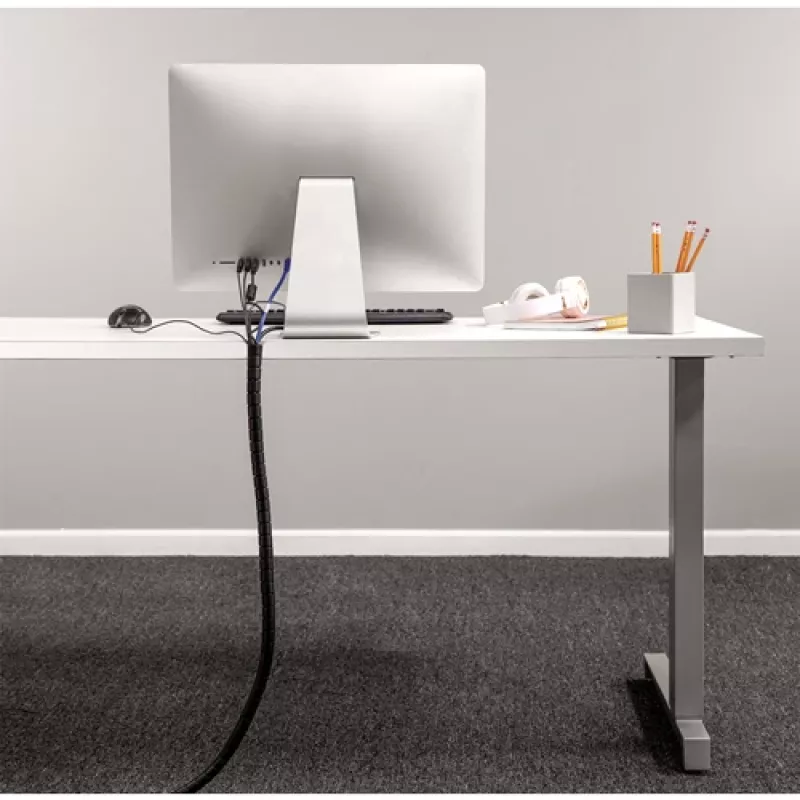 Fellowes CableZip - juodas, kabelių mova, stalas, juoda