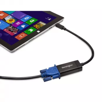 Kensington VM1000 Mini DisplayPort į VGA adapteris, 0.14 m, Mini DisplayPort 1.2, VGA, vyriškas, moteriškas, 1920 x 1080 pikselių