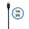 Kensington PowerBolt™ 2.4 Automobilinis įkroviklis – juodas, 1 m laidas, Lightning