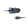 Kensington PowerBolt™ 2.4 Automobilinis įkroviklis – juodas, 1 m laidas, Lightning