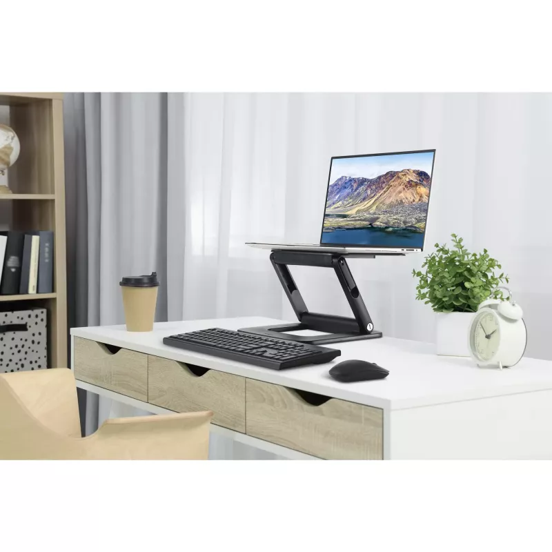 Kensington SmartFit EQ reguliuojamas daugiakampis stovas nešiojamam kompiuteriui, juodas, plastikinis, 33 cm (13 colių), 40,6 cm (16 colių), 3 kg