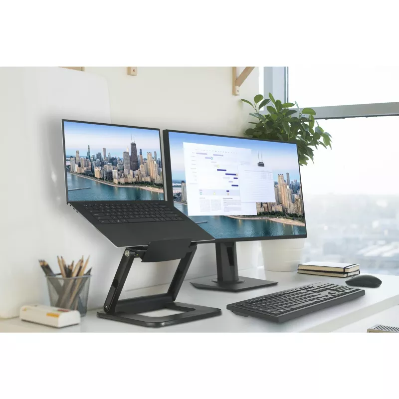 Kensington SmartFit EQ reguliuojamas daugiakampis stovas nešiojamam kompiuteriui, juodas, plastikinis, 33 cm (13 colių), 40,6 cm (16 colių), 3 kg
