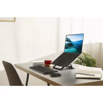Kensington EQ reguliuojamas aliumininis stovas nešiojamam kompiuteriui, juodas, aliuminis, 25,4 cm (10 colių) – 43,2 cm (17 colių), 3 kg