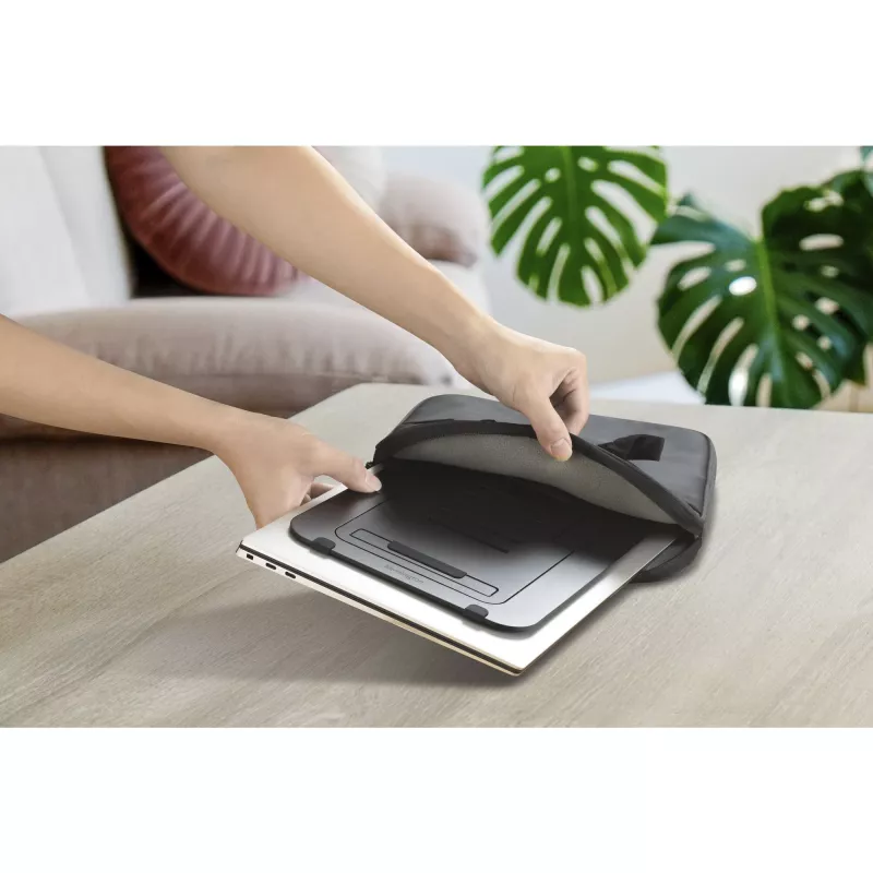 Kensington EQ reguliuojamas aliumininis stovas nešiojamam kompiuteriui, juodas, aliuminis, 25,4 cm (10 colių) – 43,2 cm (17 colių), 3 kg