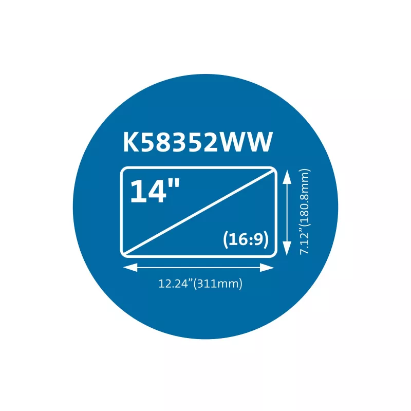 Kensington MagPro magnetinis privatumo filtras nešiojamam kompiuteriui 14 colių (16:9)
