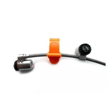 Kensington MicroSaver® Keyed Twin Laptop Lock, 2,2 m, apvalus raktas, plienas