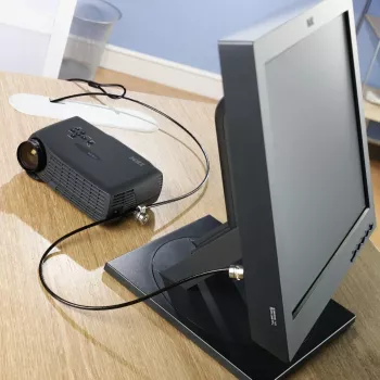 Kensington MicroSaver® Keyed Twin Laptop Lock, 2,2 m, apvalus raktas, plienas