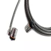 Kensington MicroSaver® Keyed Twin Laptop Lock, 2,2 m, apvalus raktas, plienas