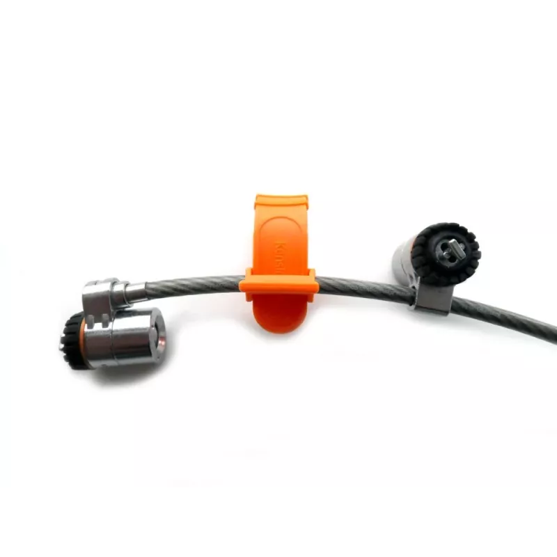 Kensington MicroSaver® Keyed Twin Laptop Lock, 2,2 m, apvalus raktas, plienas