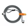 Kensington MicroSaver® Keyed Twin Laptop Lock, 2,2 m, apvalus raktas, plienas