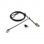 Kensington Slim NanoSaver 2.0 dvigubos galvutės spyna, Kensington, raktas, anglinis plienas, sidabrinė, juoda