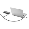 Kensington Slim NanoSaver 2.0 dvigubos galvutės spyna, Kensington, raktas, anglinis plienas, sidabrinė, juoda