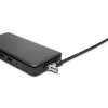 Kensington Slim NanoSaver 2.0 dvigubos galvutės spyna, Kensington, raktas, anglinis plienas, sidabrinė, juoda