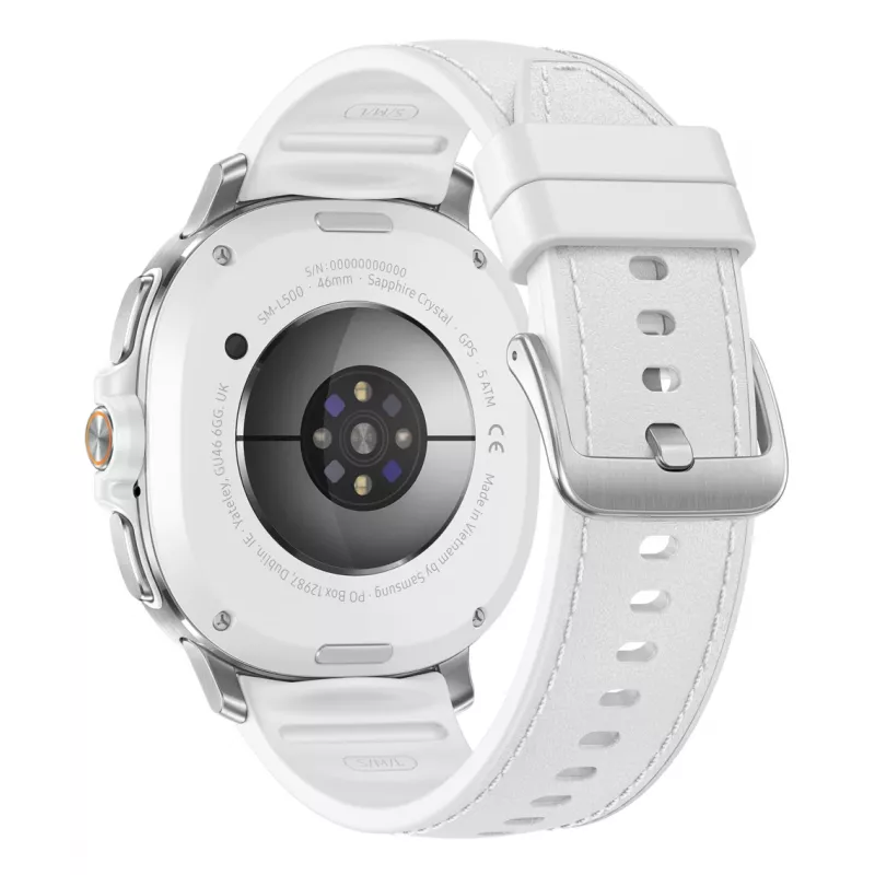 Samsung Galaxy Watch 8 Classic 46 mm sidabrinis išmanusis laikrodis su AMOLED ekranu, GPS ir Wi-Fi