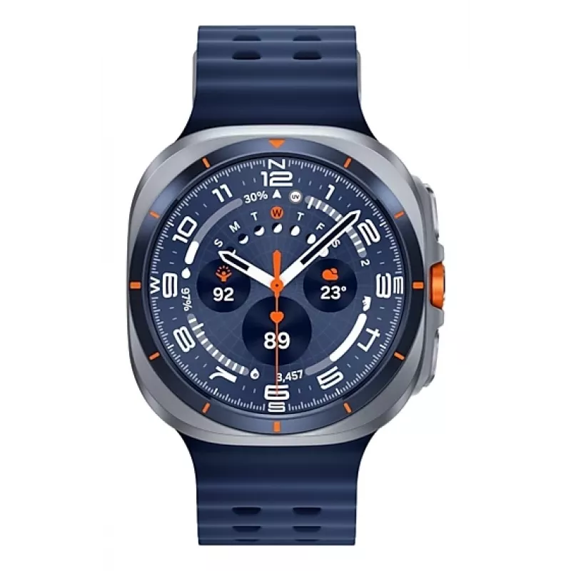 Samsung Galaxy Watch Ultra 47 mm titaninis išmanusis laikrodis su AMOLED ekranu, Wi-Fi, GPS, 4G, mėlynas