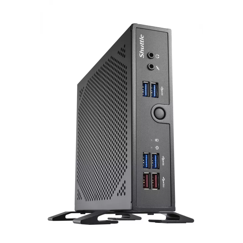 Shuttle XPC slim Barebone DS50U5, i5-1335U, 2x LAN (1x 2,5Gbit, 1x 1Gbit), 1xCOM, 1xHDMI, 1xDP, 1x VGA, beventiliu, 24/7 nuolatinis darbas