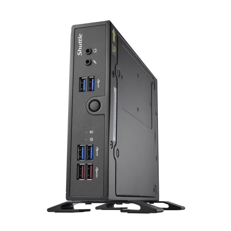 Shuttle XPC slim Barebone DS50U5, i5-1335U, 2x LAN (1x 2,5Gbit, 1x 1Gbit), 1xCOM, 1xHDMI, 1xDP, 1x VGA, beventiliu, 24/7 nuolatinis darbas