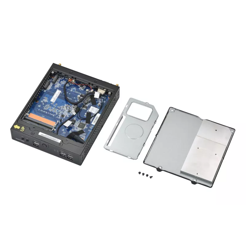 Shuttle XPC slim Barebone DS50U5, i5-1335U, 2x LAN (1x 2,5Gbit, 1x 1Gbit), 1xCOM, 1xHDMI, 1xDP, 1x VGA, beventiliu, 24/7 nuolatinis darbas