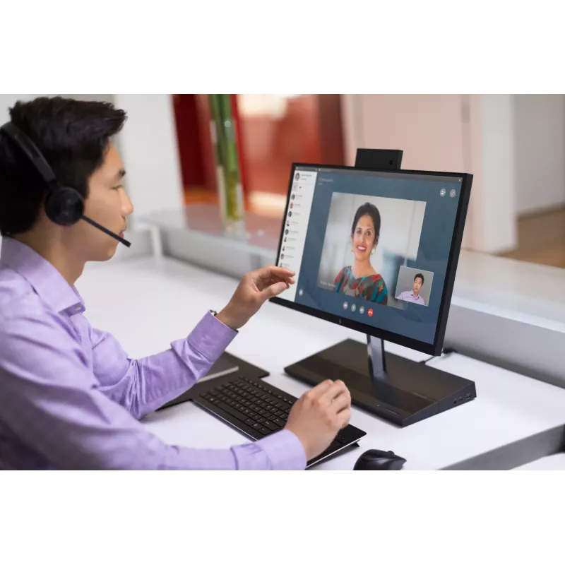 HP UC Wireless Duo ausinės, belaidės, biurui/skambučių centrui, 310 g, Juodos