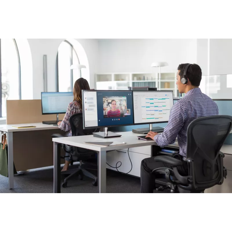 HP UC Wireless Duo ausinės, belaidės, biurui/skambučių centrui, 310 g, Juodos