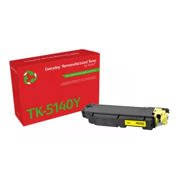 Perdirbtas geltonas (Yellow) toneris „Everyday™“ pagal Xerox, suderinamas su Kyocera TK-5140Y, standartinės talpos