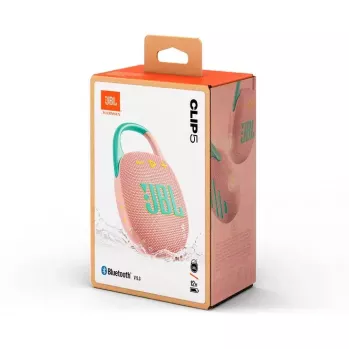 Nešiojamas garsiakalbis JBL Clip 5 Mėtų (JBLCLIP5PINK)