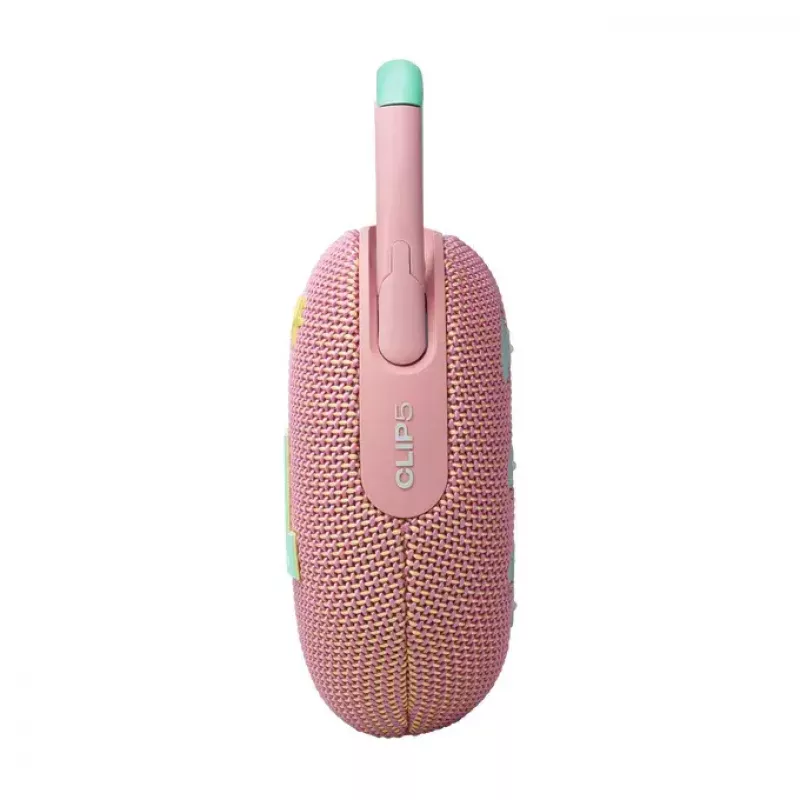 Nešiojamas garsiakalbis JBL Clip 5 Mėtų (JBLCLIP5PINK)