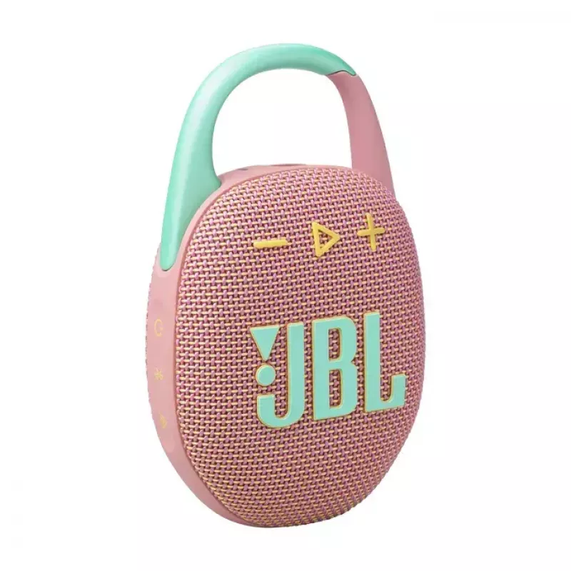 Nešiojamas garsiakalbis JBL Clip 5 Mėtų (JBLCLIP5PINK)