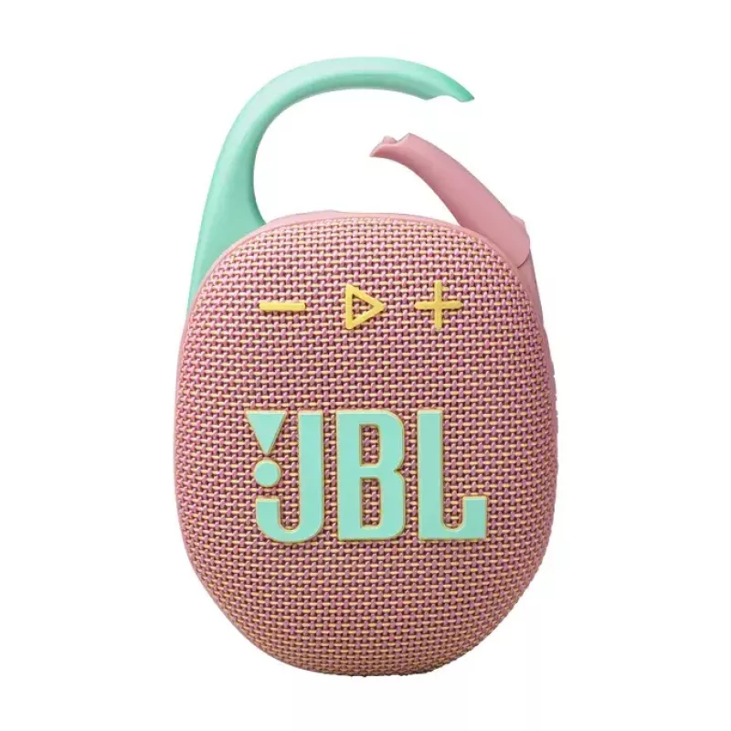 Nešiojamas garsiakalbis JBL Clip 5 Mėtų (JBLCLIP5PINK)