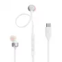 Ausinės JBL Tune 310C laidinės į ausis skambučiams/muzikai USB-C balta