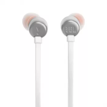 Ausinės JBL Tune 310C laidinės į ausis skambučiams/muzikai USB-C balta