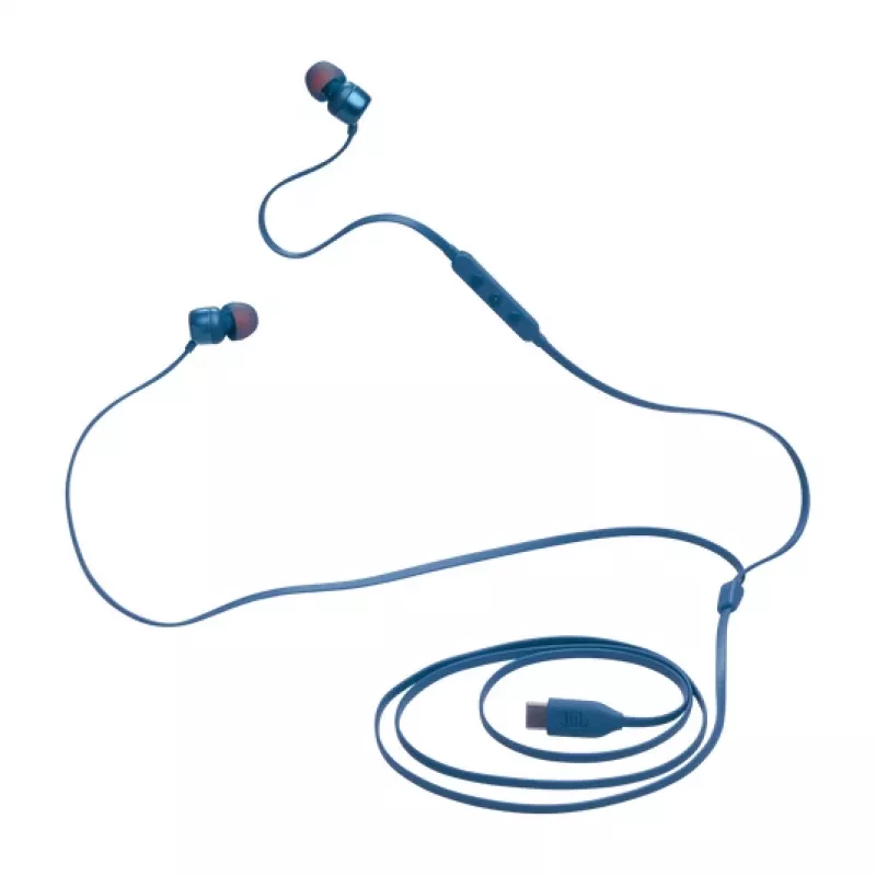 JBL Tune 310C USB laidinės ausinės su mikrofonu, USB Type-C, mėlynos