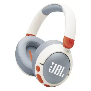JBL Junior 470NC belaidės ausinės su triukšmo slopinimu, šviesiai pilka/balta