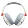 JBL Junior 470NC belaidės ausinės su triukšmo slopinimu, šviesiai pilka/balta