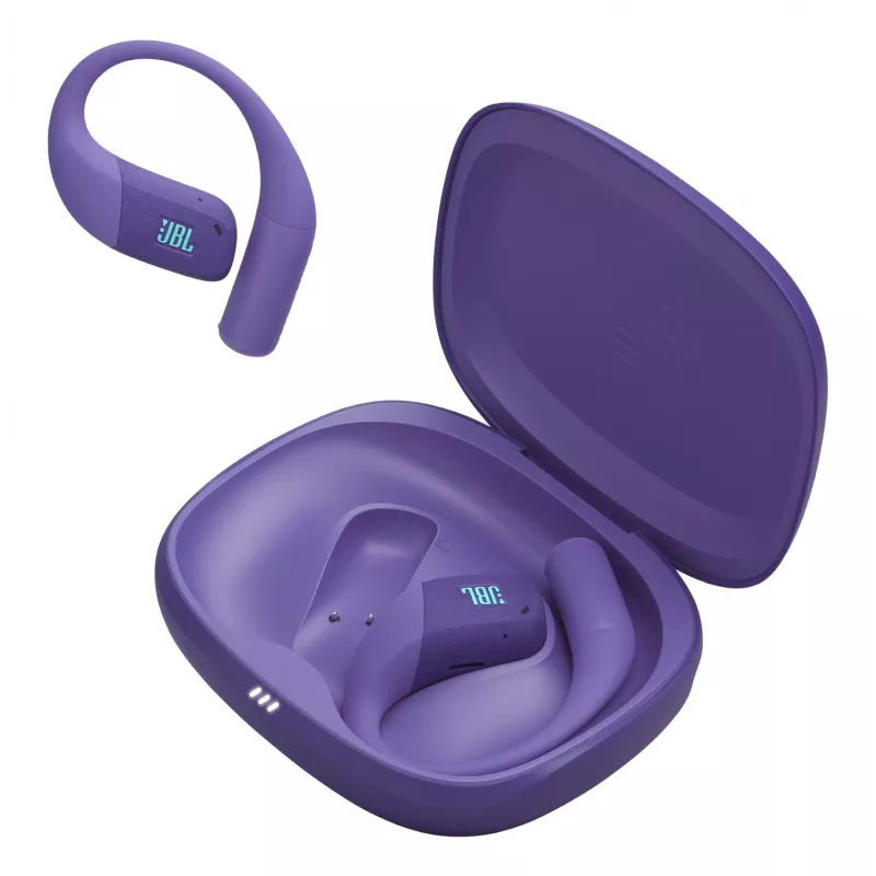 Ausinės JBL Endurance Zone Wireless Open-ear Sportinės Bluetooth — Violetinė, 20–20000 Hz, 89.6 g